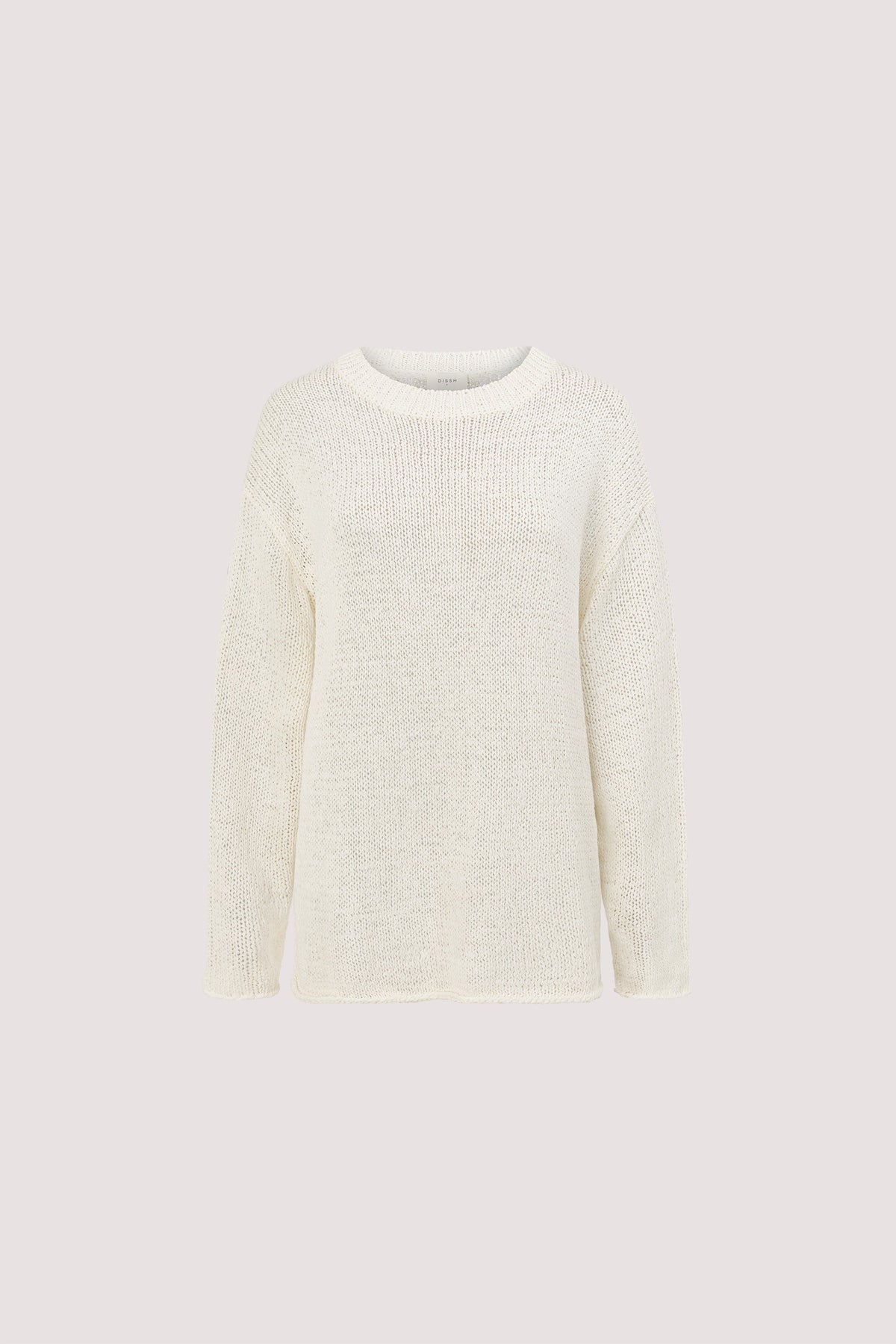 MIREYA OFF WHITE TEXTURED KNIT JUMPER