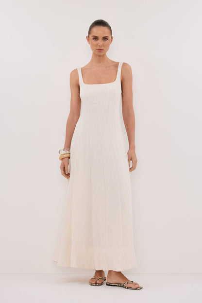 CANNE CREAM MIDI DRESS