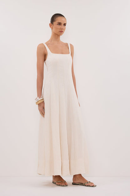 CANNE CREAM MIDI DRESS