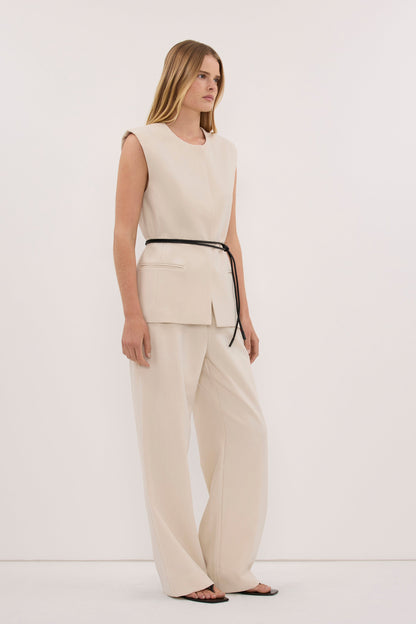 TRINITY BONE TAILORED VEST