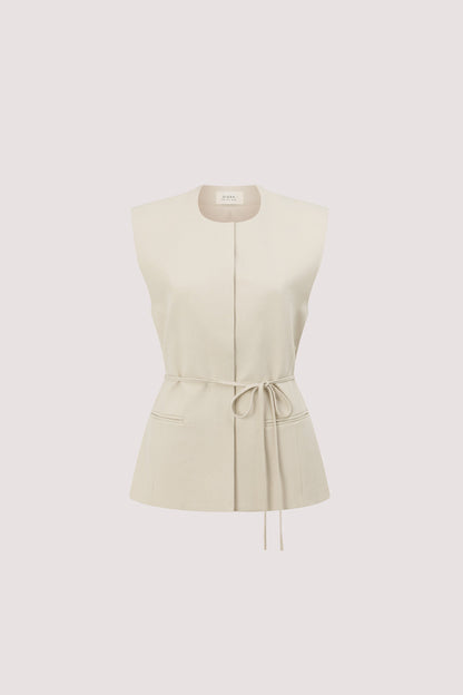 TRINITY BONE TAILORED VEST