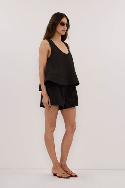 NELLIE BLACK COTTON TOP