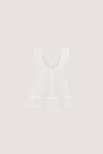NELLIE WHITE COTTON TOP