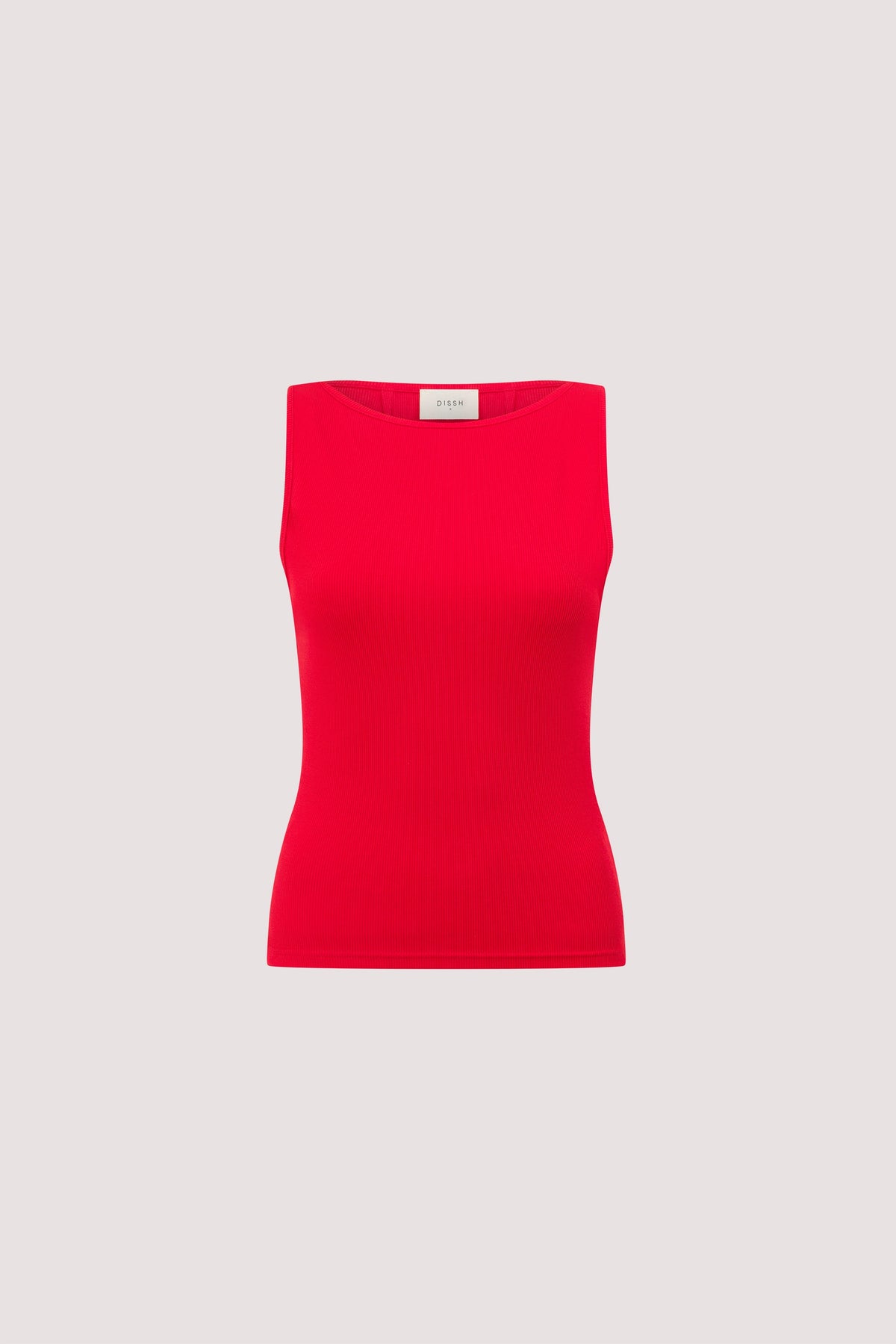AMARA RED BOAT NECK KNIT TANK