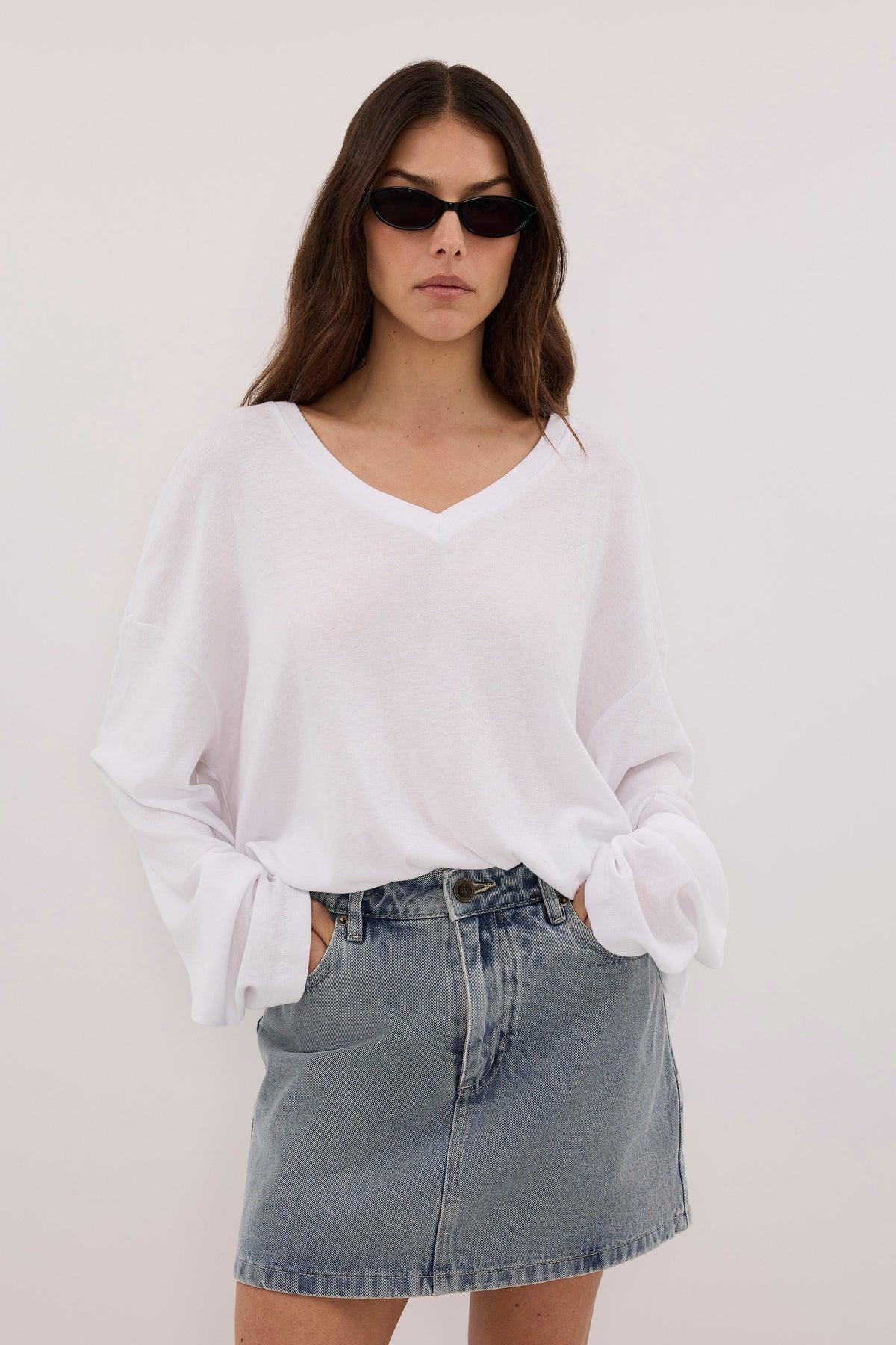 CARTIER LIGHT BLUE DENIM SKORT